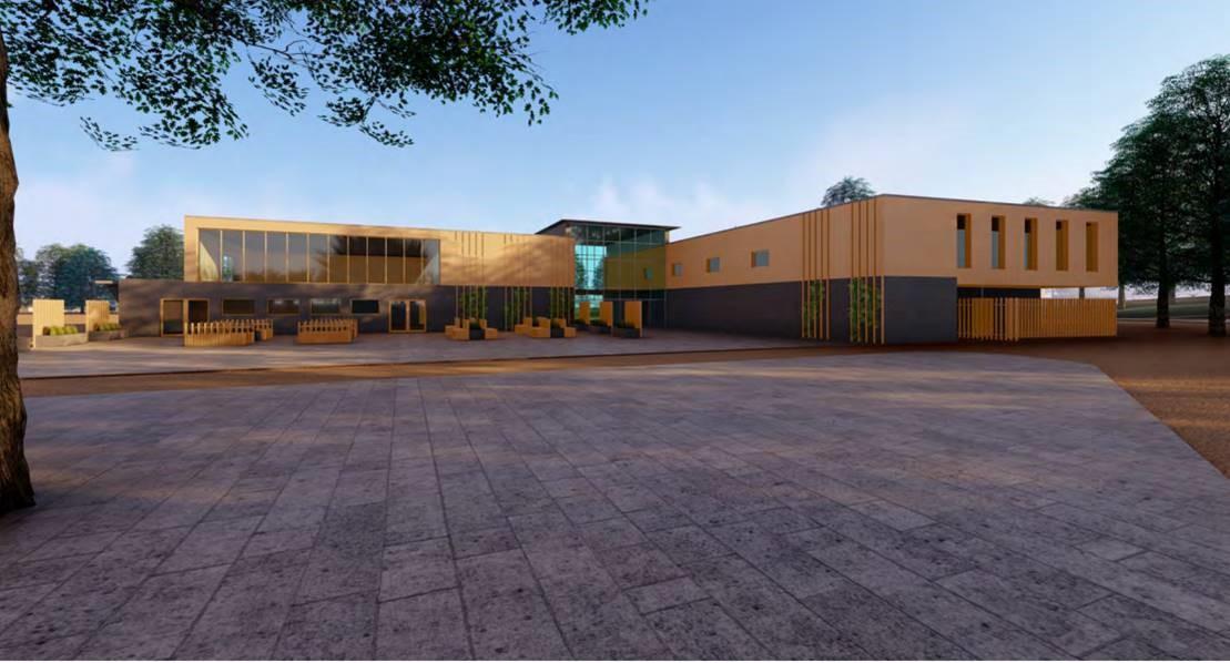 Proposed sports hub pavilion at Ashton Park