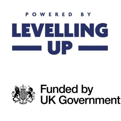 Levelling Up and Funded by UK Government logos